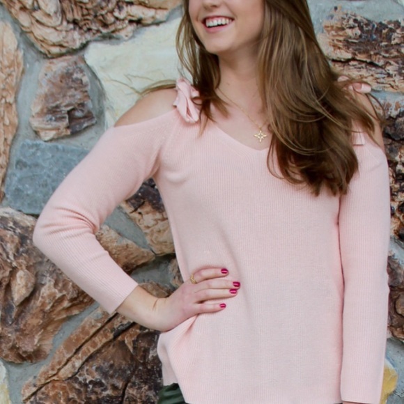 LOFT Now and Later Cold Shoulder Sweater - Picture 3 of 3